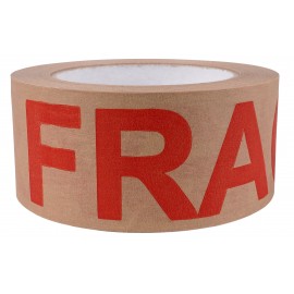 Ruban adhésif papier Kraft imprimé FRAGILE