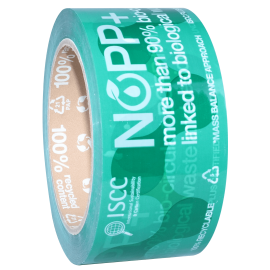 Adhésif écologique NOPP+ personnalisable fond brun 2