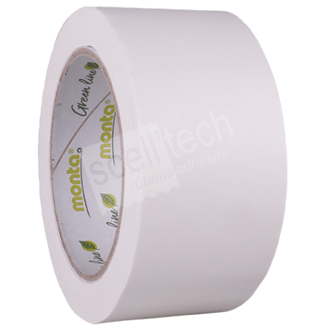 Adhésif MONTA flatback kraft lisse blanc
