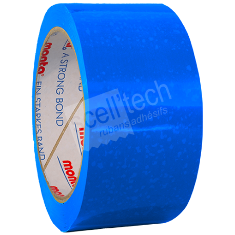 Ruban adhésif PVC bleu 50mm excellente adhésion