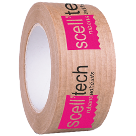 Ruban adhésif en papier kraft armé de fils imprimé 1 couleur 2