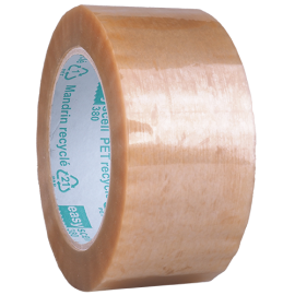 Ruban Adhésif Écologique en Polyester à 85% Recyclé - Colle Caoutchouc Naturel