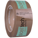 Scotch brun écologique certifié à 99% bio-circulaire d'origine naturel et recyclé, personnalisé 2 couleurs