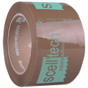 Scotch polypropylène 75 mm brun polyvalent et écologique certifié à 99% bio-circulaire, imprimé 1 couleur
