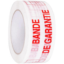 Ruban adhésif de sécurité avec bande de garantie : le retrait de l'adhésif déchire le film étirable. 2