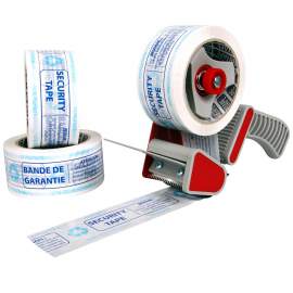 Pack rubans adhésifs écologique AIRTAPE imprimés bande de garantie + 1 dévidoir économique