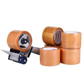 Pack rubans adhésifs polypropylène de 75mm + 1 dévidoir