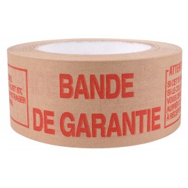 Ruban adhésif papier kraft imprimé Bande de Garantie