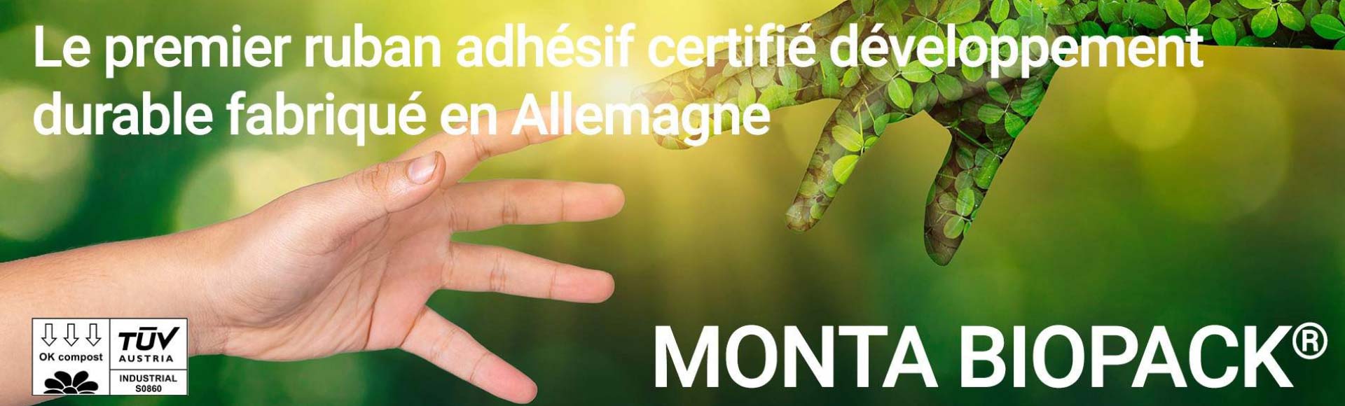 Ruban adhésif écologique Monta Biopack Scell'Tech